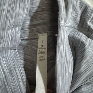 Lululemon Gray Striped leggings